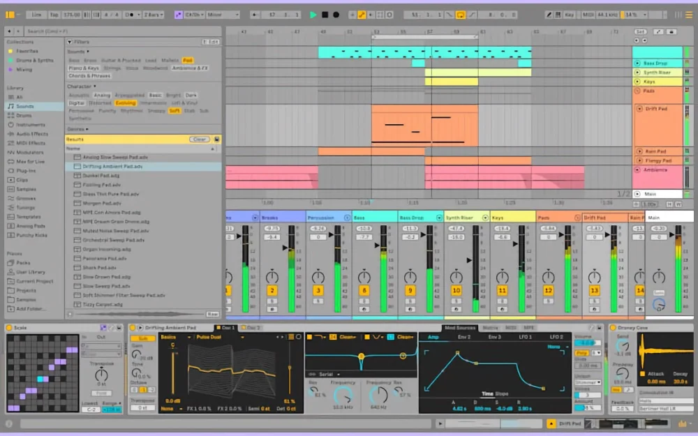 ableton main daw gui