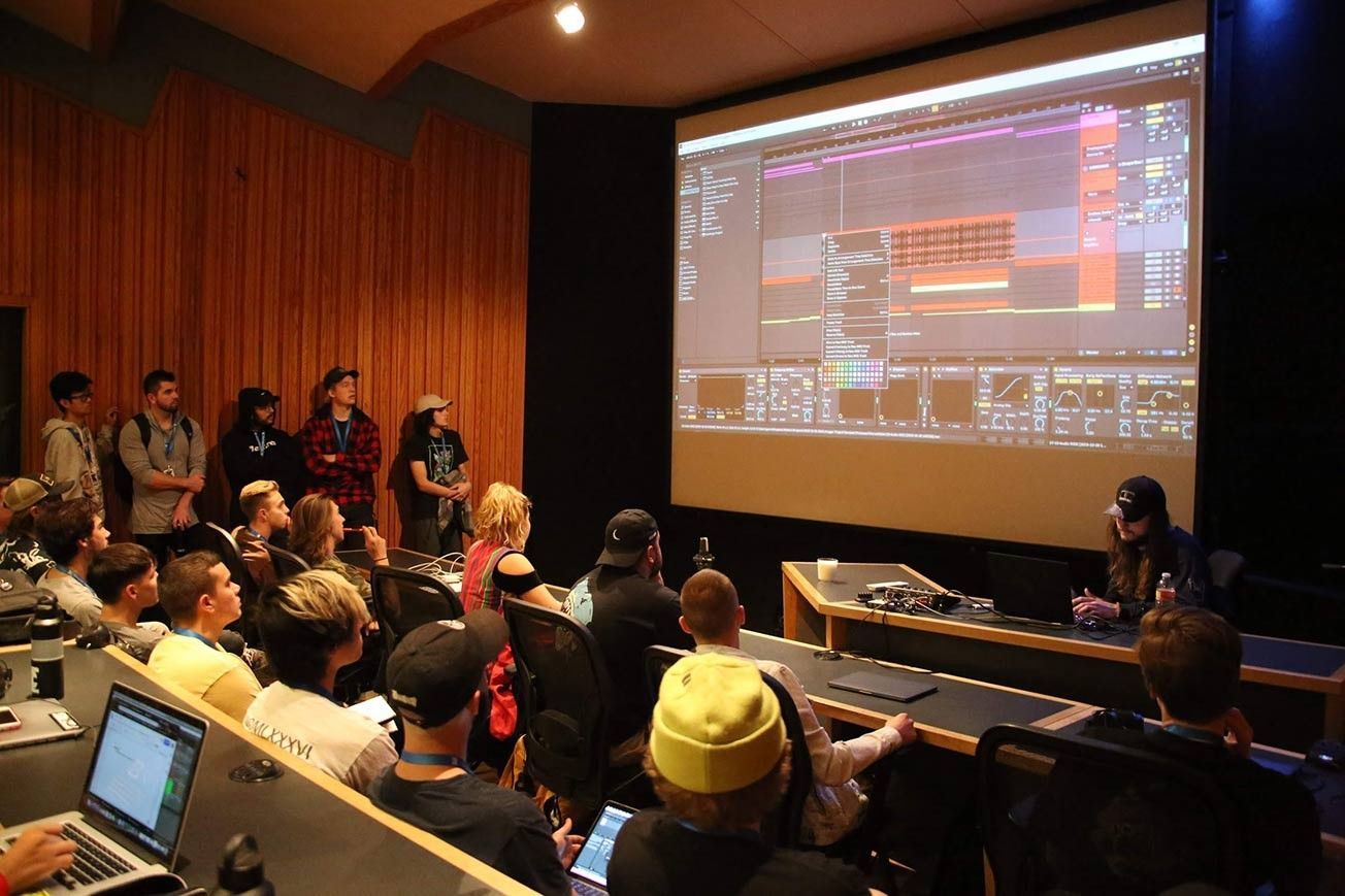 music production clasroom presentation